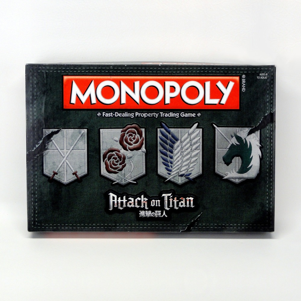 Monopoly Attack on Titan Edition Board Game Anime Collector USAopoly Complete